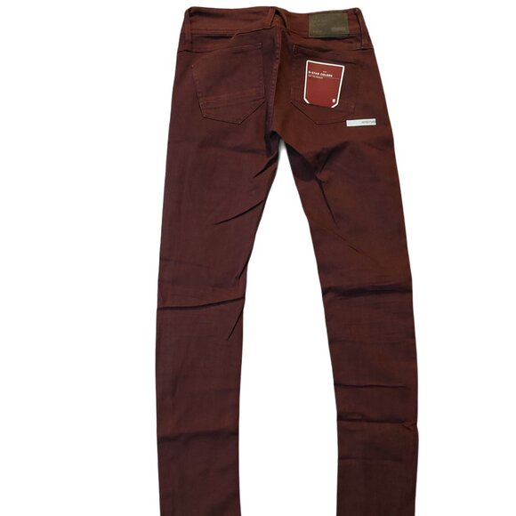 Retro Vintage G-Star Raw Lynn Skinny Burgundy Denim Jeans Pants Sz 26 x 34 NWT - Picture 6 of 11